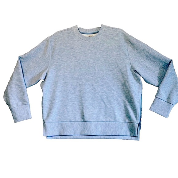 CALIA light blue side zip pullover oversized & slouchy sweater XL - Picture 5 of 12